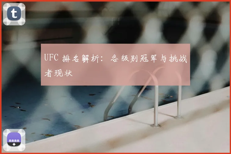 UFC 排名解析:各级别冠军与挑战者现状